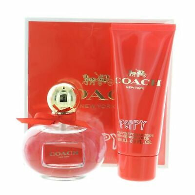 COACH POPPY EAU deals DE PERFUME LARGE 2 PC GIFT SET